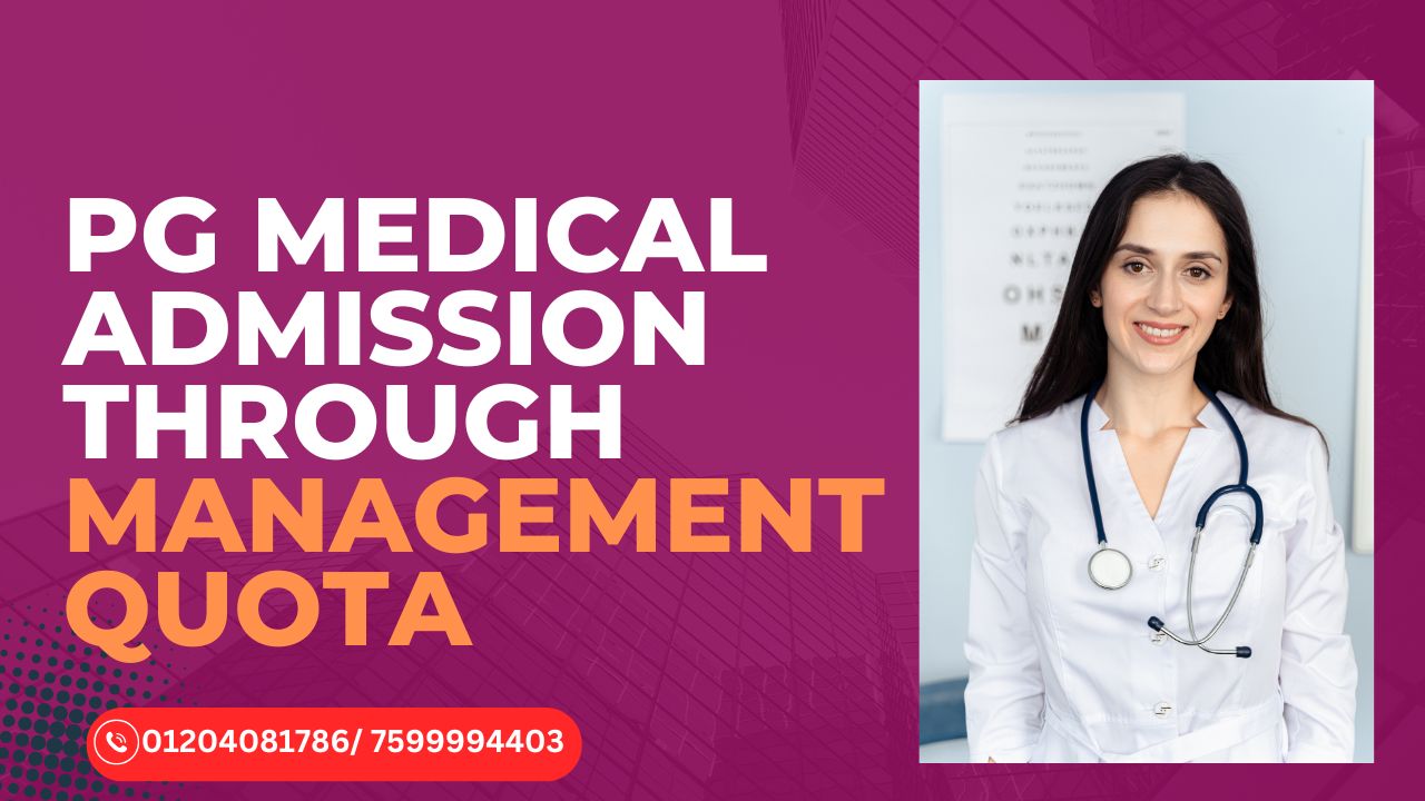 pg medical admission through management quota