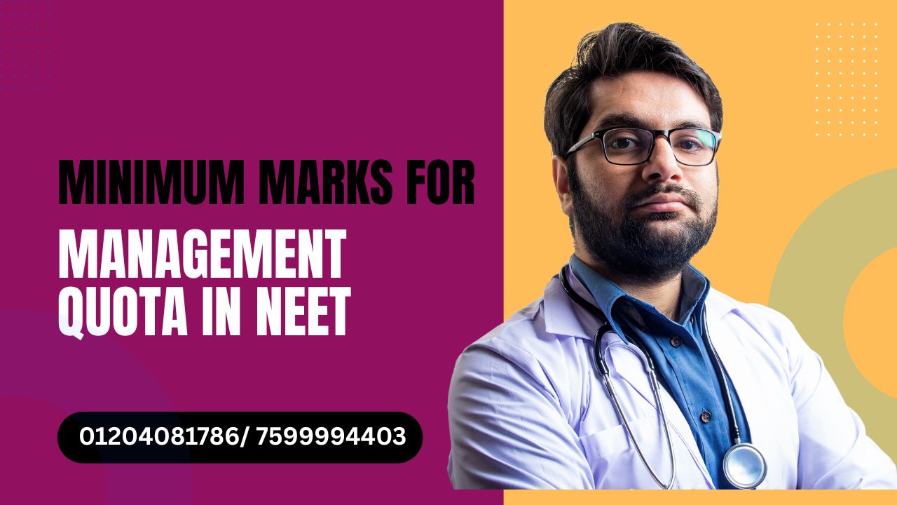 minimum marks for management quota in neet