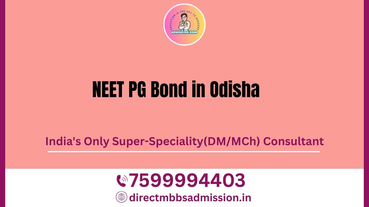 neet pg bond in odisha