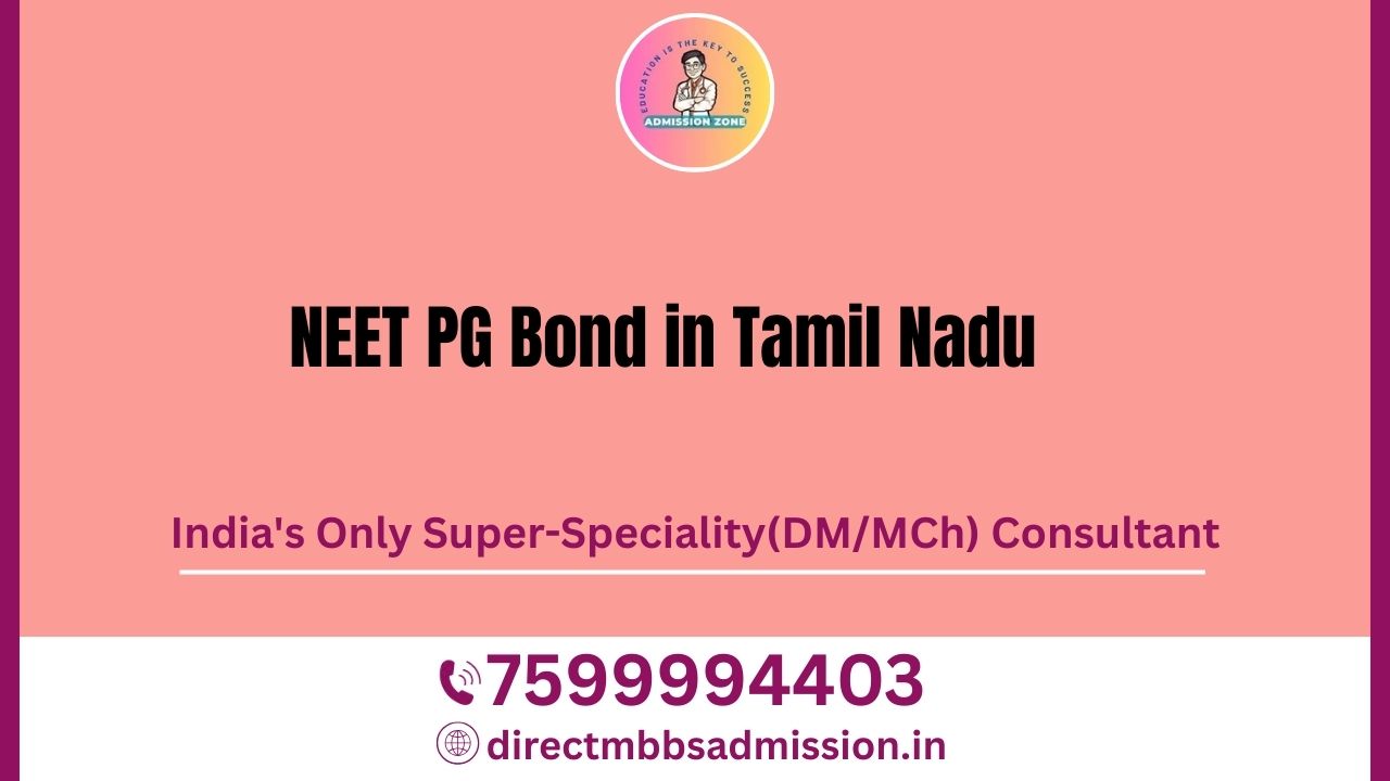 neet pg bond in tamil nadu