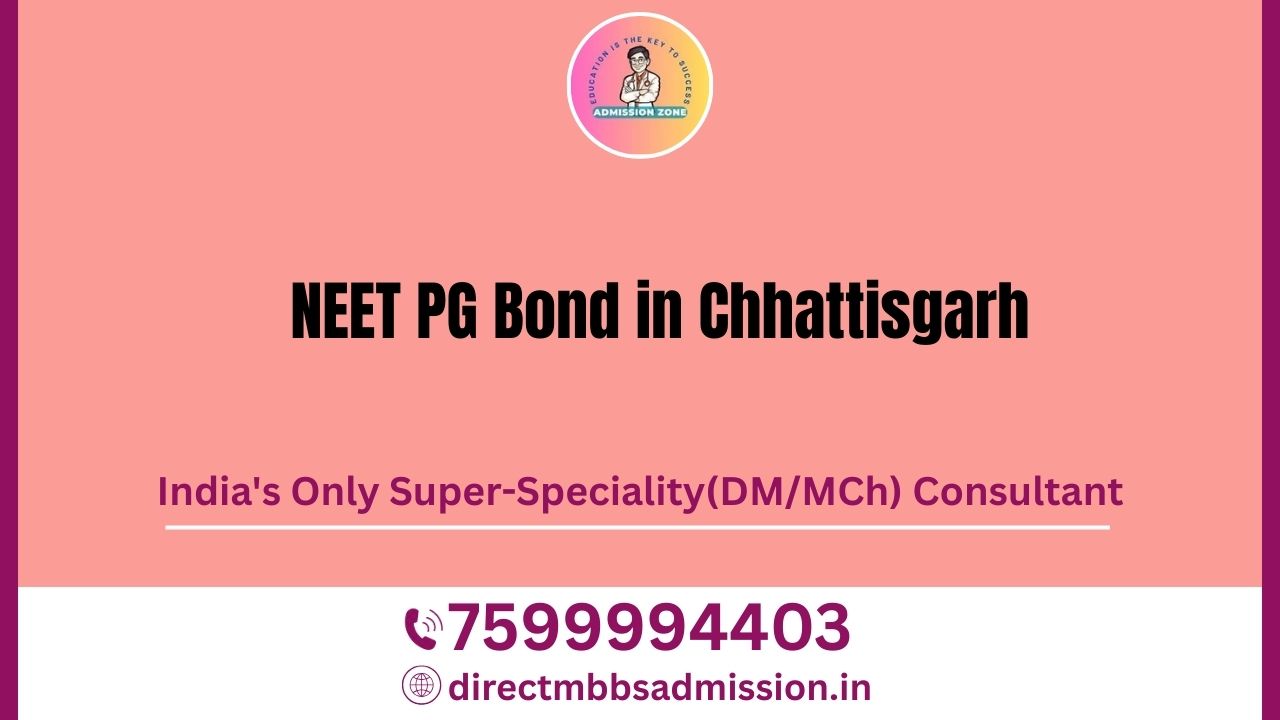 neet pg bond in chhattisgarh