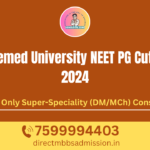 Deemed University NEET PG Cutoff 2024