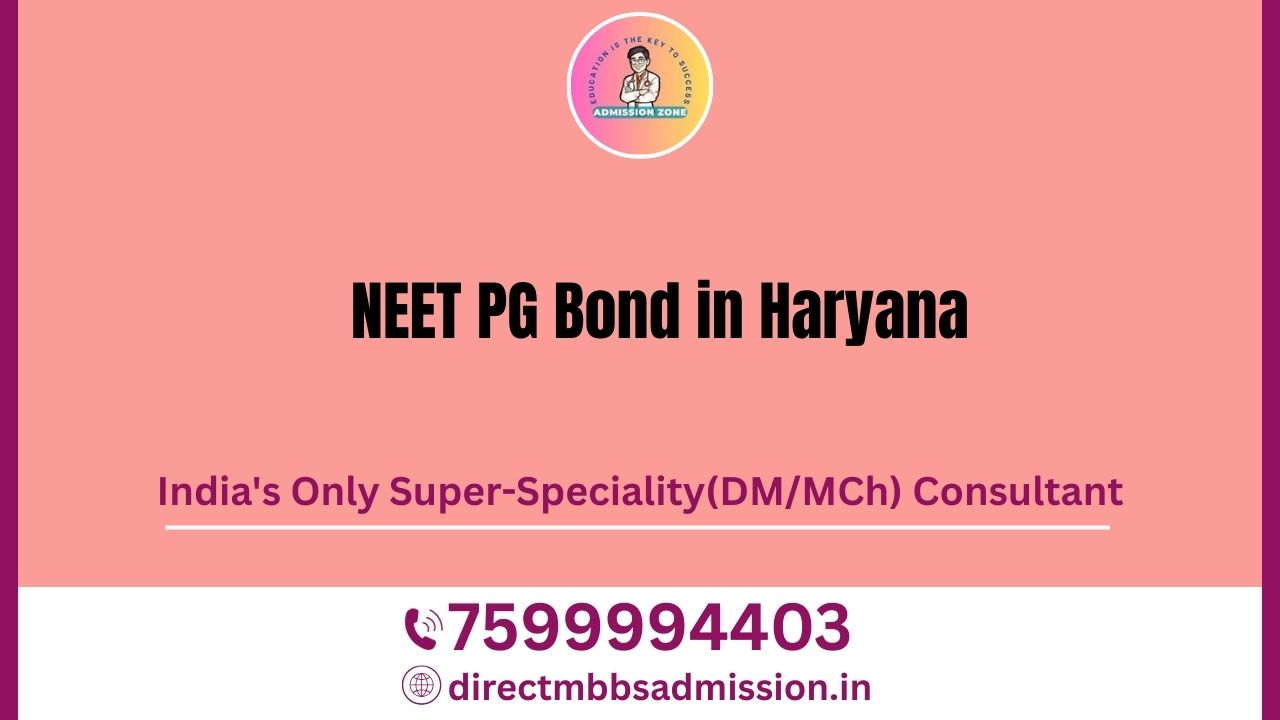 neet pg bond in haryana