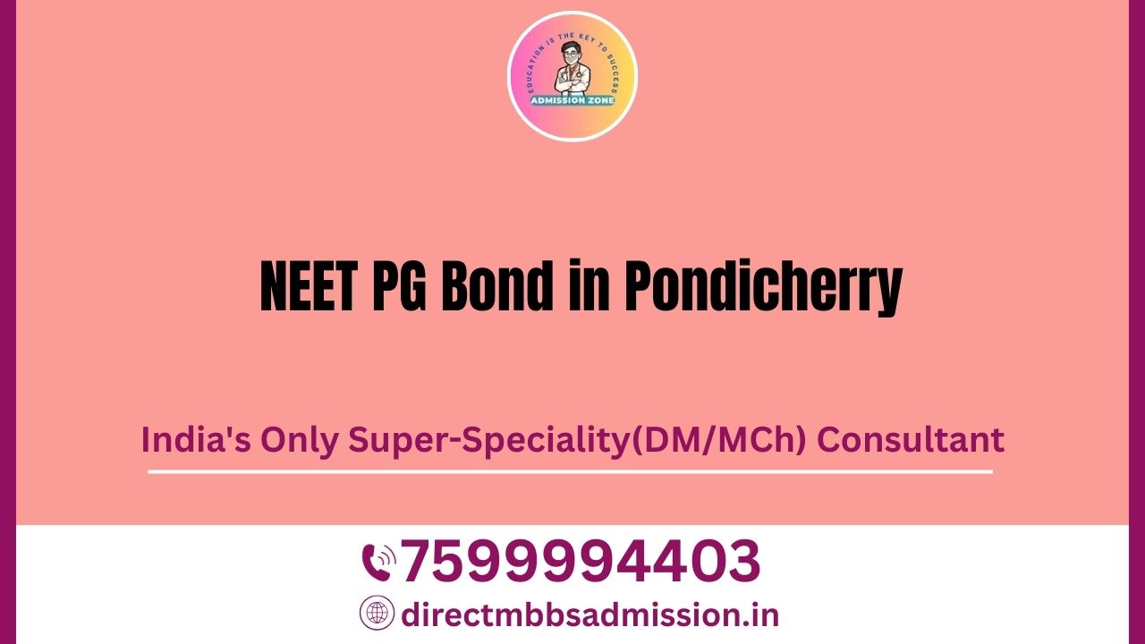 neet pg bond in pondicherry