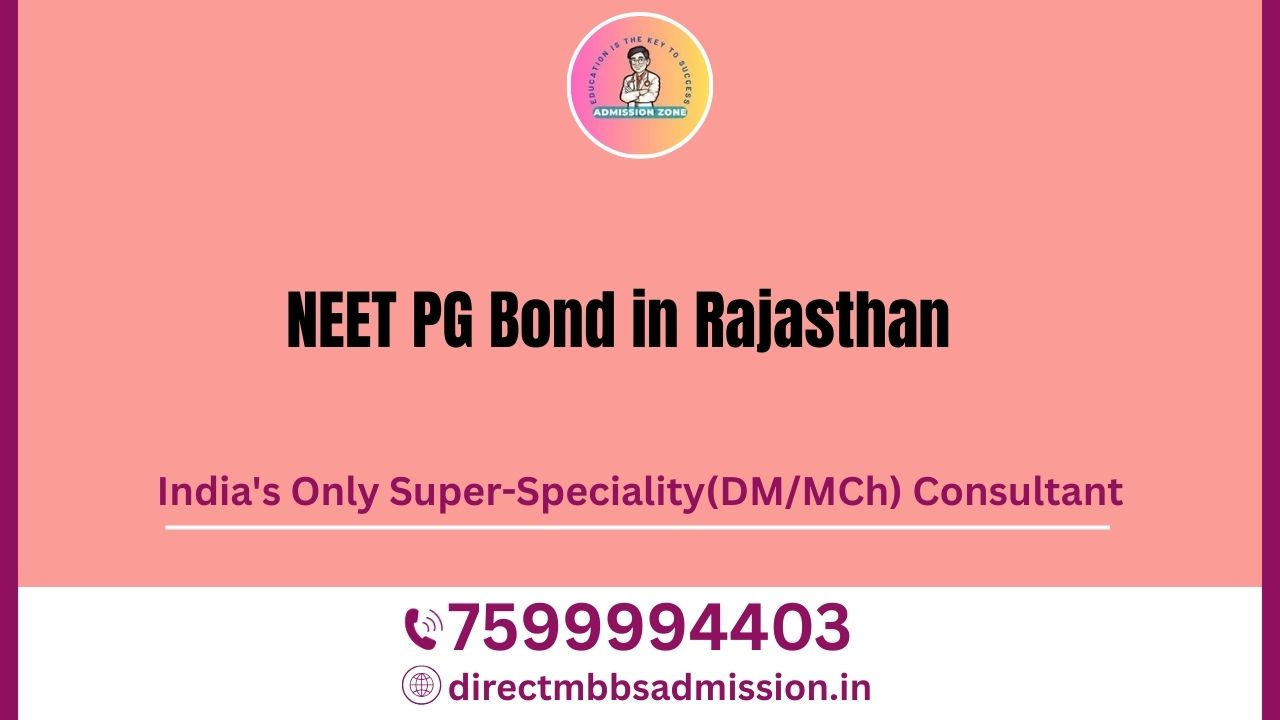 neet pg bond in rajasthan