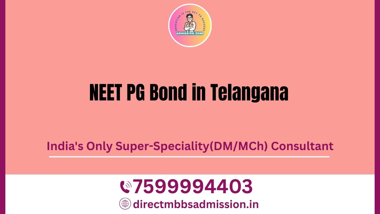 neet pg bond in telangana