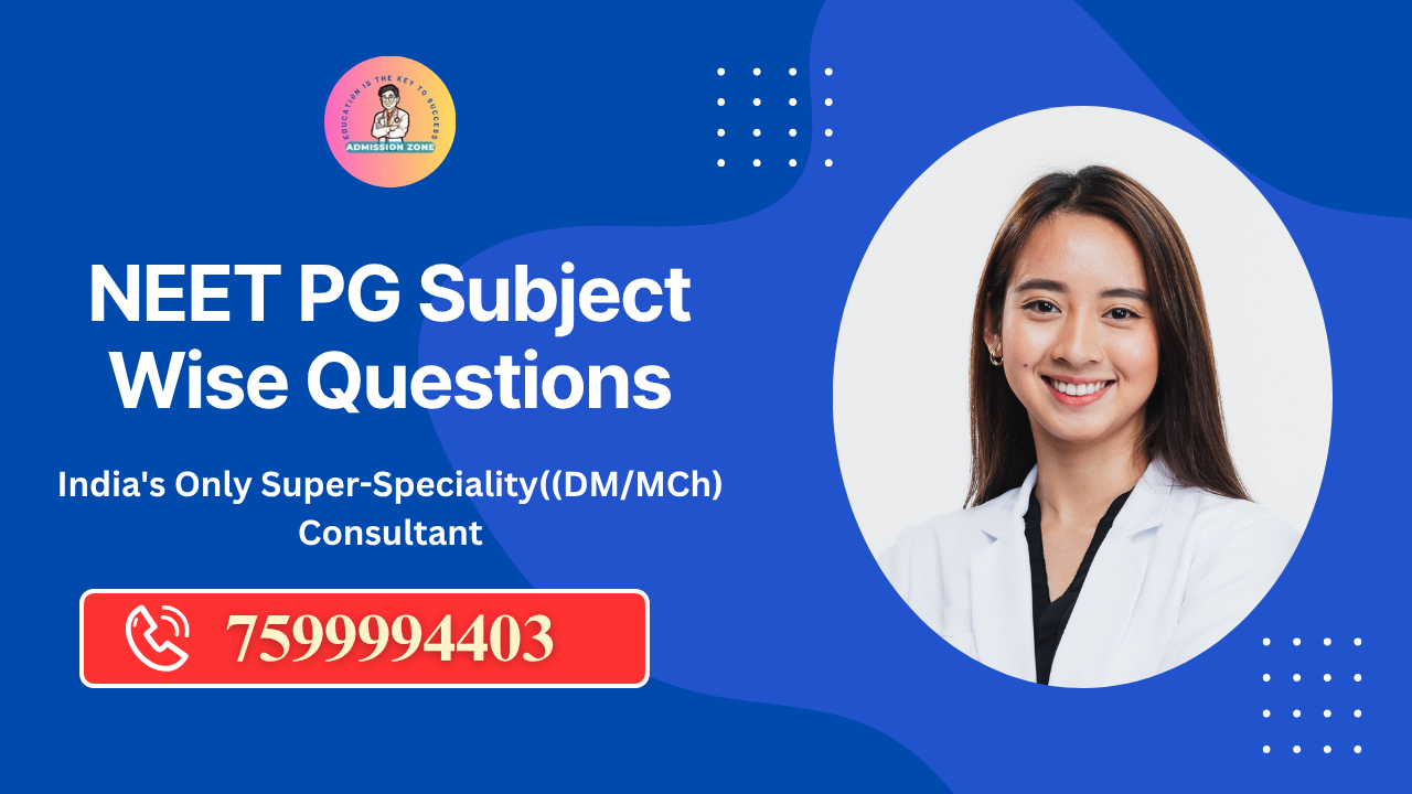 NEET PG Subject Wise Questions