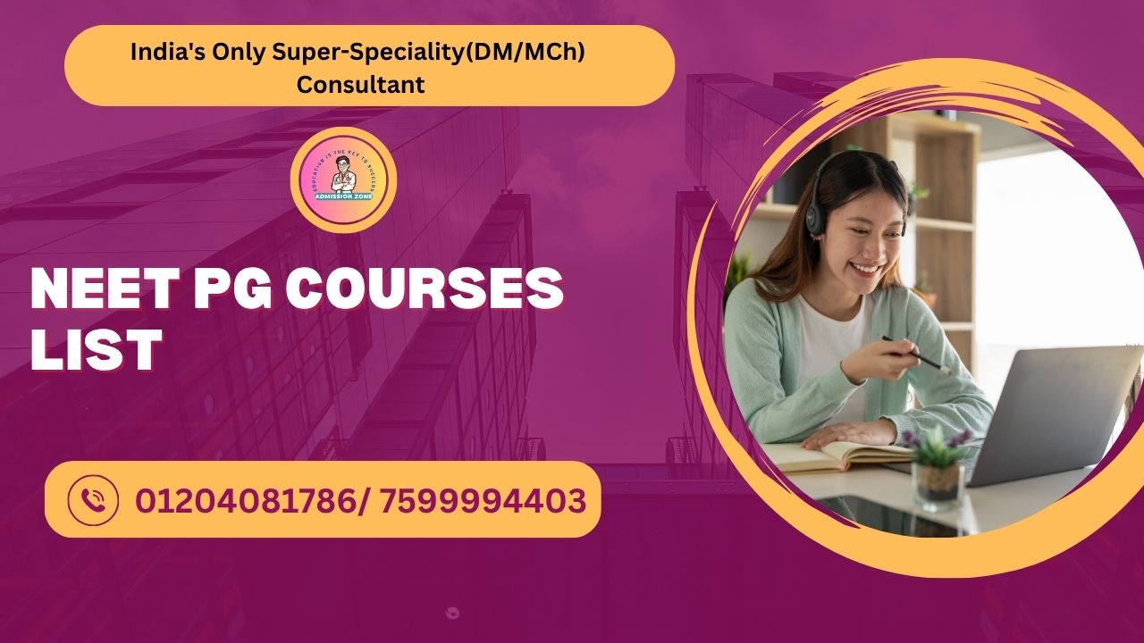 neet pg courses list