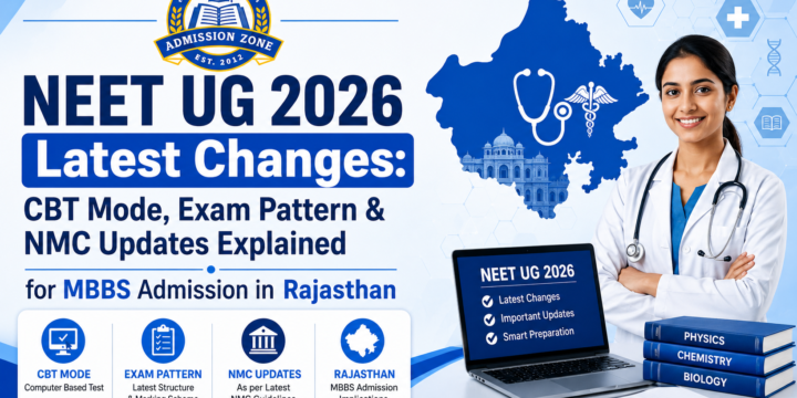 NEET UG 2026 Latest Changes: CBT Mode, Exam Pattern & NMC Updates Explained for MBBS Admission in Rajasthan