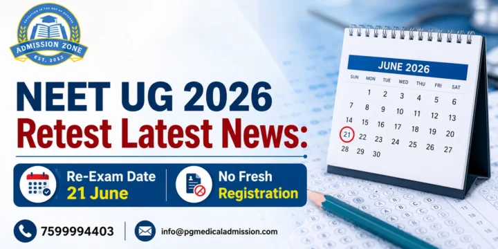 NEET UG 2026 Retest Latest News: Re-Exam Date 21 June, No Fresh Registration
