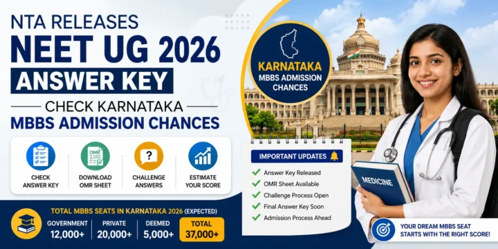 NTA Releases NEET UG 2026 Answer Key: Check Karnataka MBBS Admission Chances